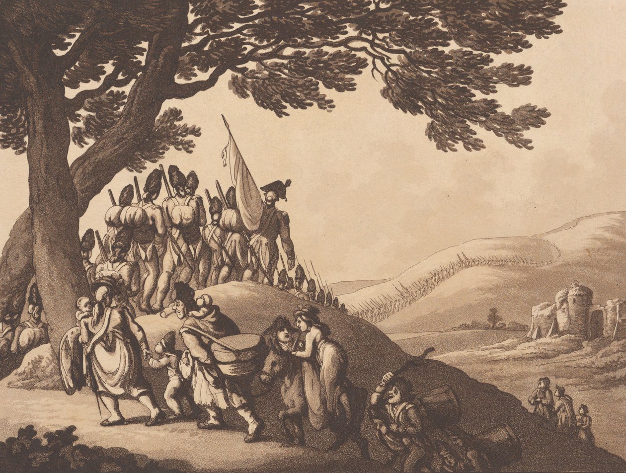 Sotilaat marssivat, 1. huhtikuuta 1798. tekijältä Heinrich Schutz