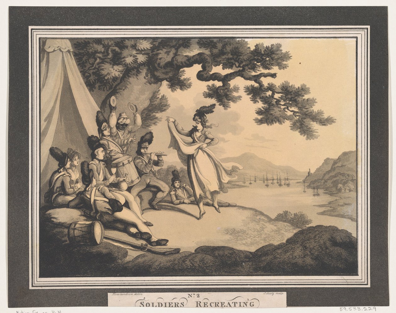 Soldiers Recreating, 1. huhtikuuta 1798. tekijältä Heinrich Schutz