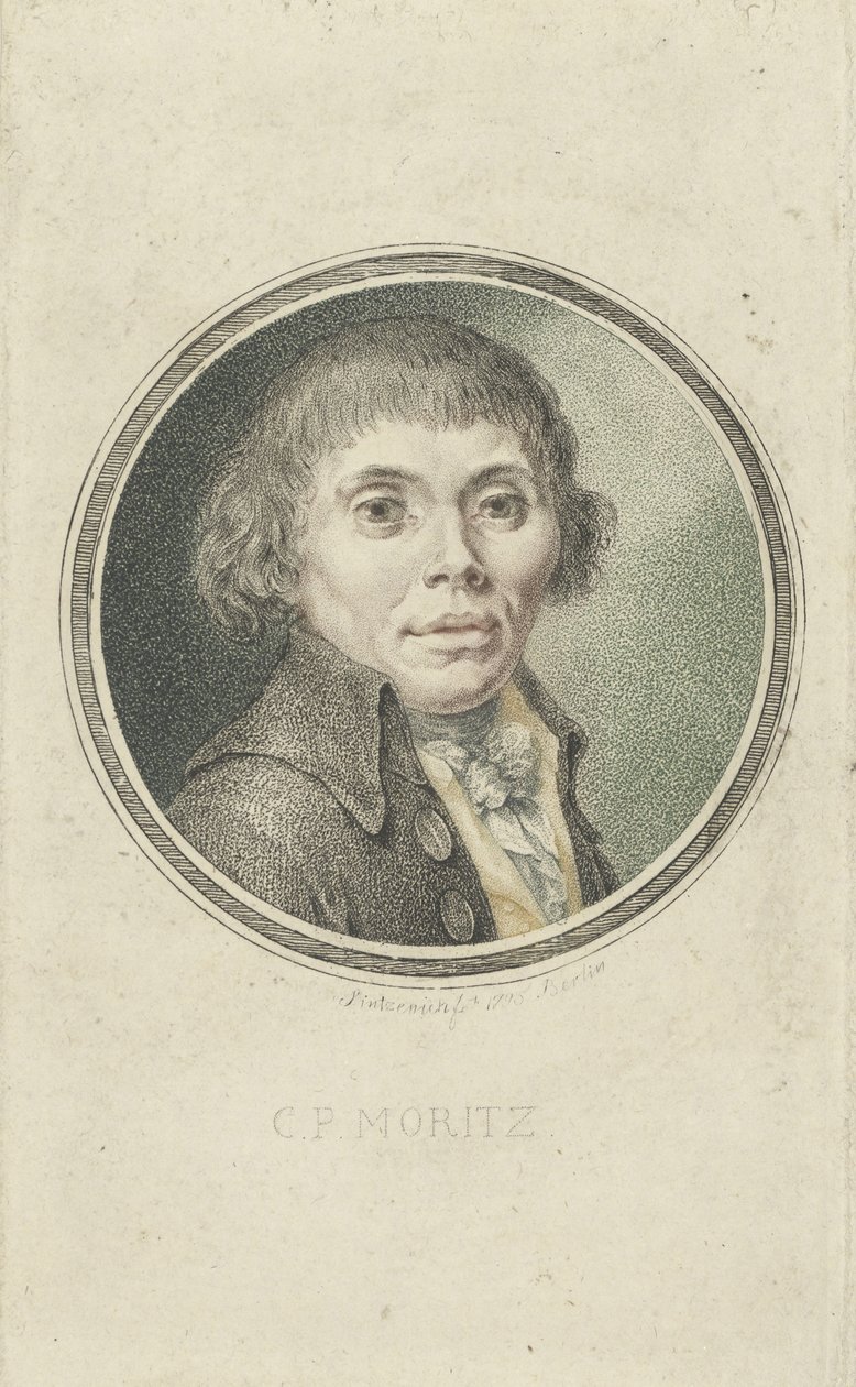 Karl Philipp Moritzin muotokuva 1756-1793, 1795. tekijältä Heinrich Sintzenich
