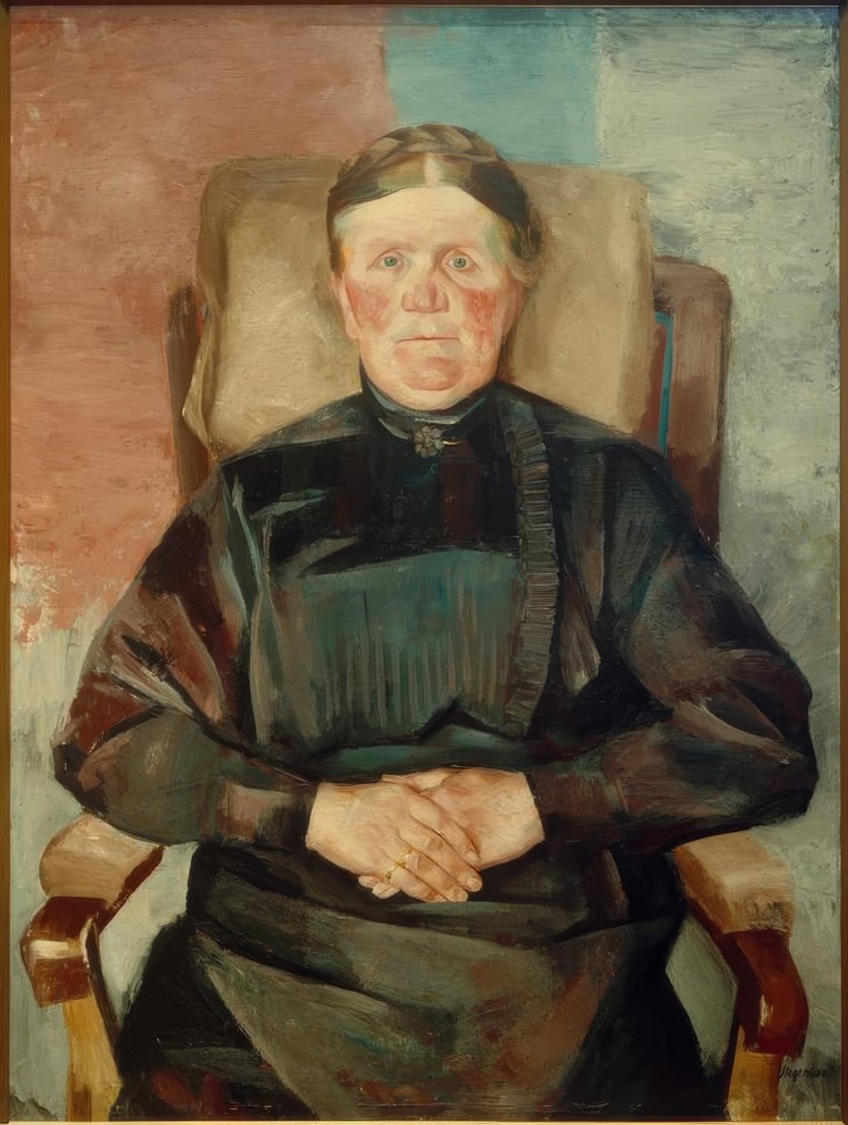 Alte Bäuerin (Anna Rohwedder) tekijältä Heinrich Stegemann