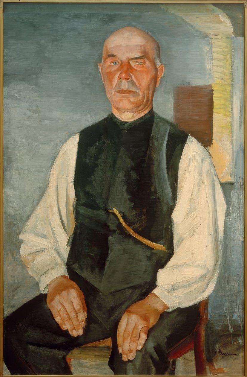 Vanha maanviljelijä (Johann Rohwedder) tekijältä Heinrich Stegemann