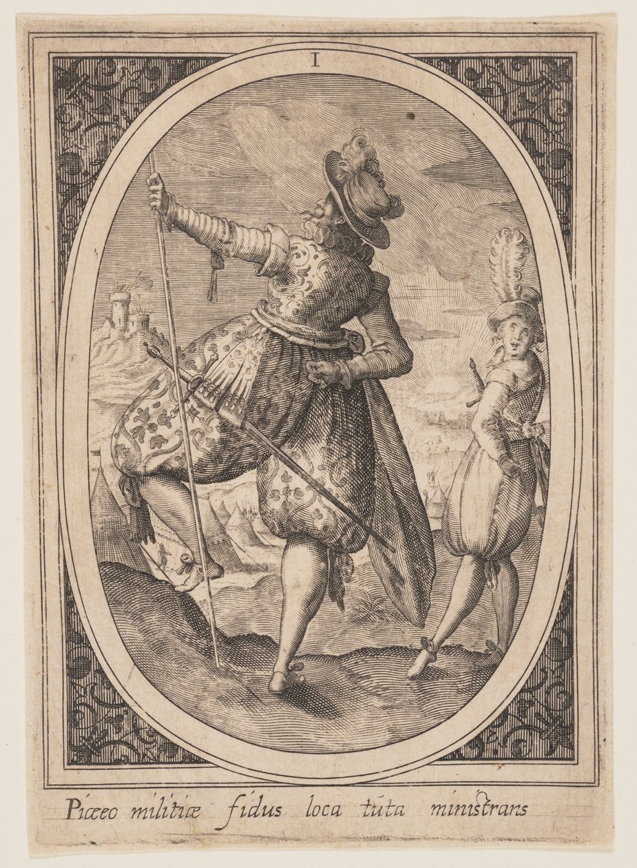 Sotilashahmoja kuvaava levy 1 tekijältä Heinrich Ulrich