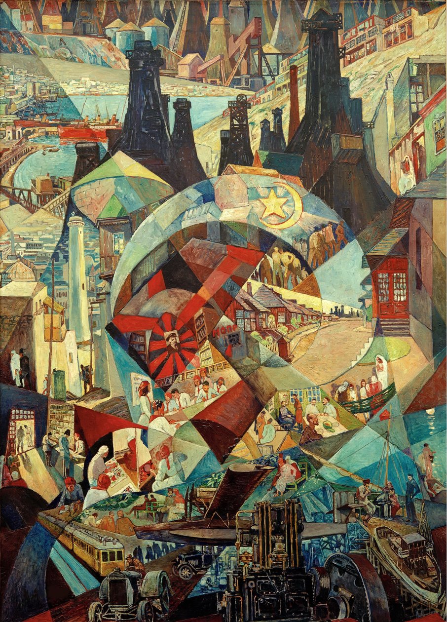 Bakun agitaatiopaneeli, 1927. tekijältä Heinrich Vogeler