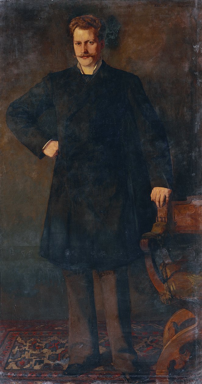 Oopperalaulaja Theodor Reichmannin muotokuva 1849-1903, 1879. tekijältä Heinrich Wilhelm Trübner