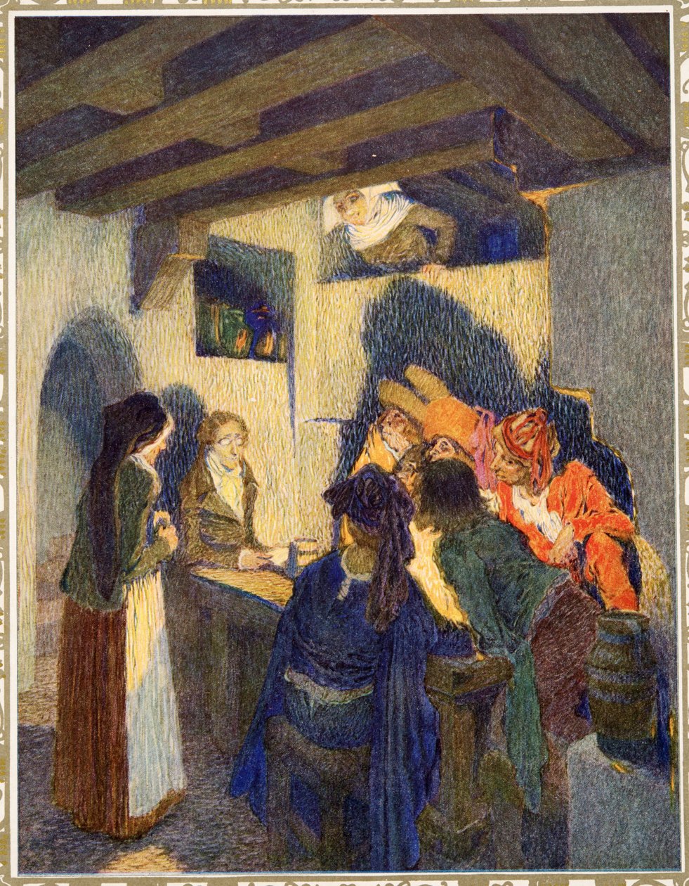 The Goloshes of Fortune, Hans Christian Andersenin tarinoista, pub. 1911 tekijältä Heinrich and Urban Lefler