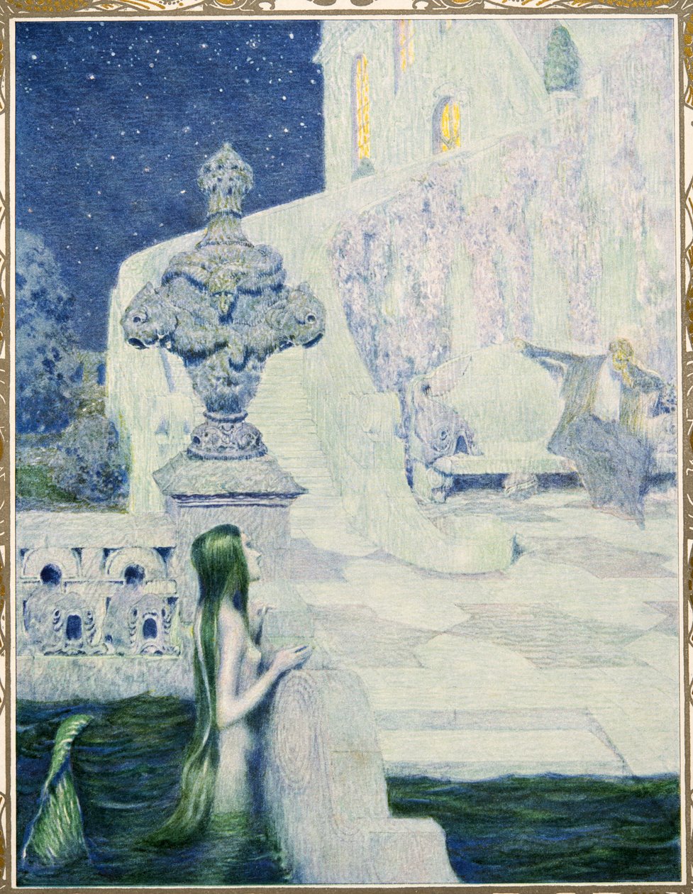 Pieni merineito Hans Christian Andersenin tarinoista, pub. 1911 tekijältä Heinrich and Urban Lefler