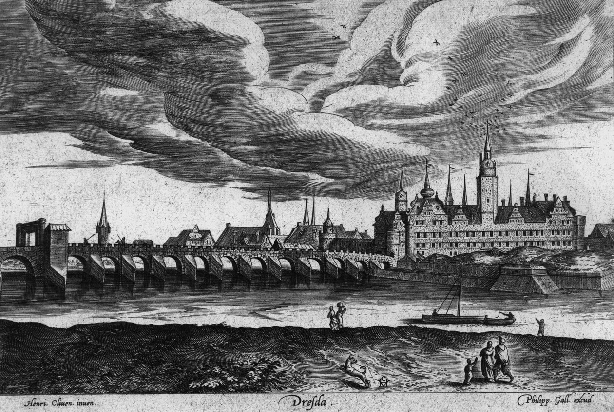 Ote Dresdenin näkymästä, 1550 tekijältä Heinrich van Cleef