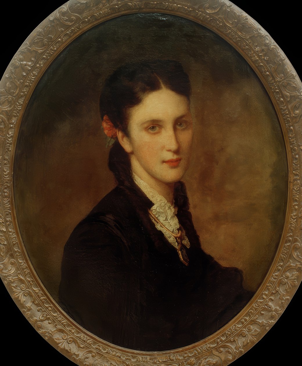 Karoline von Liebiegin muotokuva, 1868 tekijältä Heinrich von Angeli