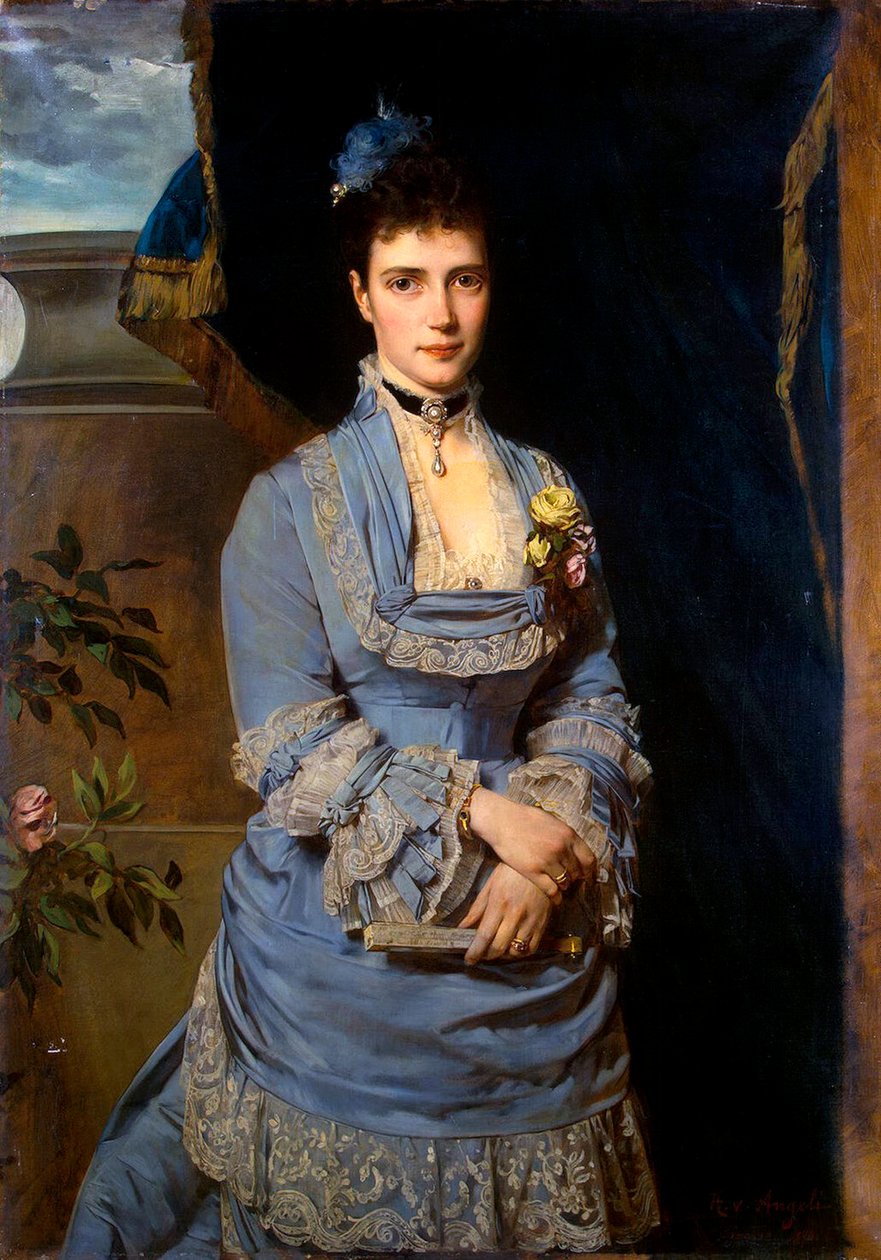 Suurherttuatar Maria Fjodorovnan, Tanskan prinsessa Dagmarin muotokuva, 1847-1928, 1874. tekijältä Heinrich von Angeli
