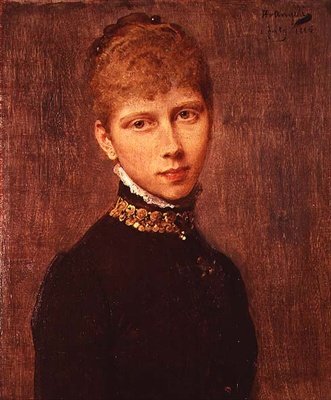 Muotokuva Preussin prinsessa Victoriasta (1840-1901) tekijältä Heinrich von Angeli