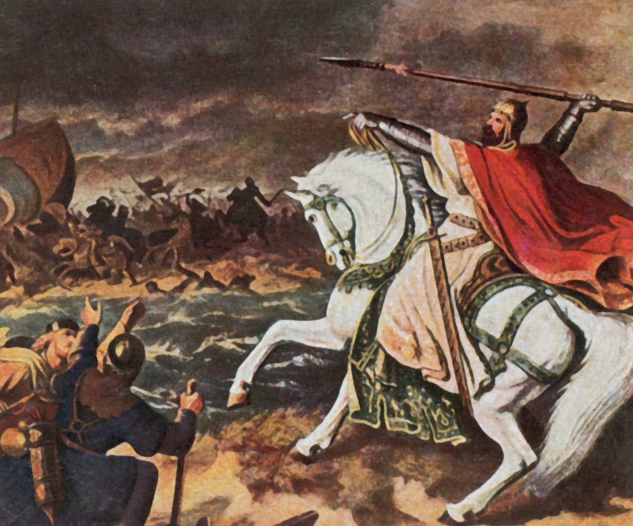 Keisari Otto Suuri, 912-973 (tehostettu värilitro). tekijältä Heinrich von Rustige