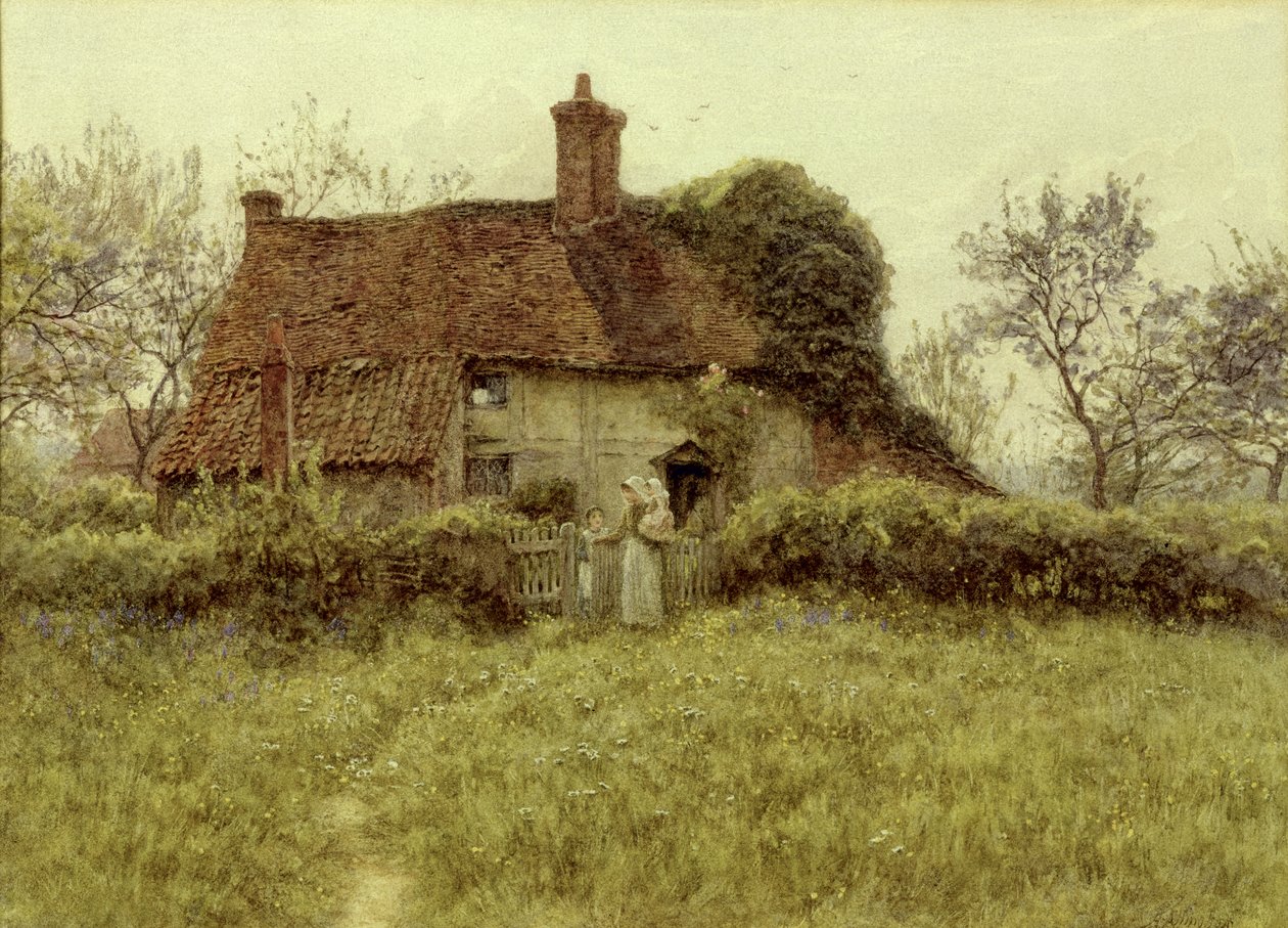 Mökki Pinnerissä, Middlesexissä tekijältä Helen Allingham