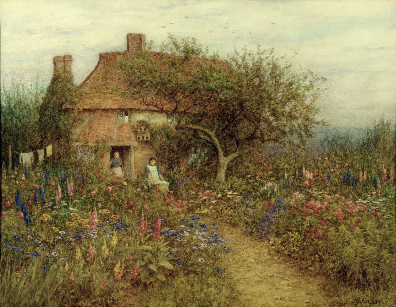 Mökki lähellä Brookia, Witley, Surrey tekijältä Helen Allingham