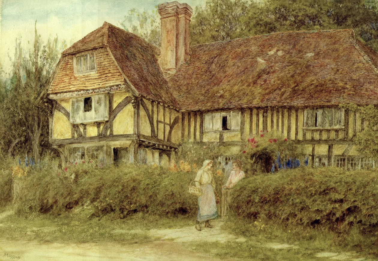 Kenttiläinen mökki tekijältä Helen Allingham