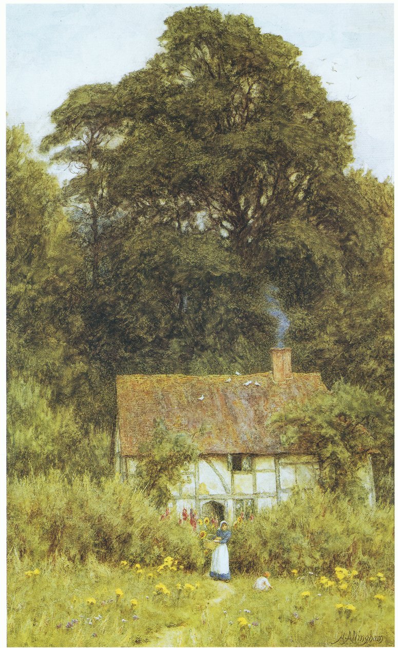 Mökki Brookissa, lähellä Witleyä tekijältä Helen Allingham
