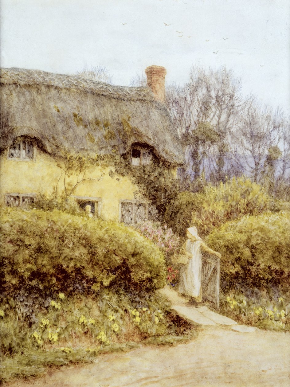 Mökki lähellä Makeaa vettä tekijältä Helen Allingham