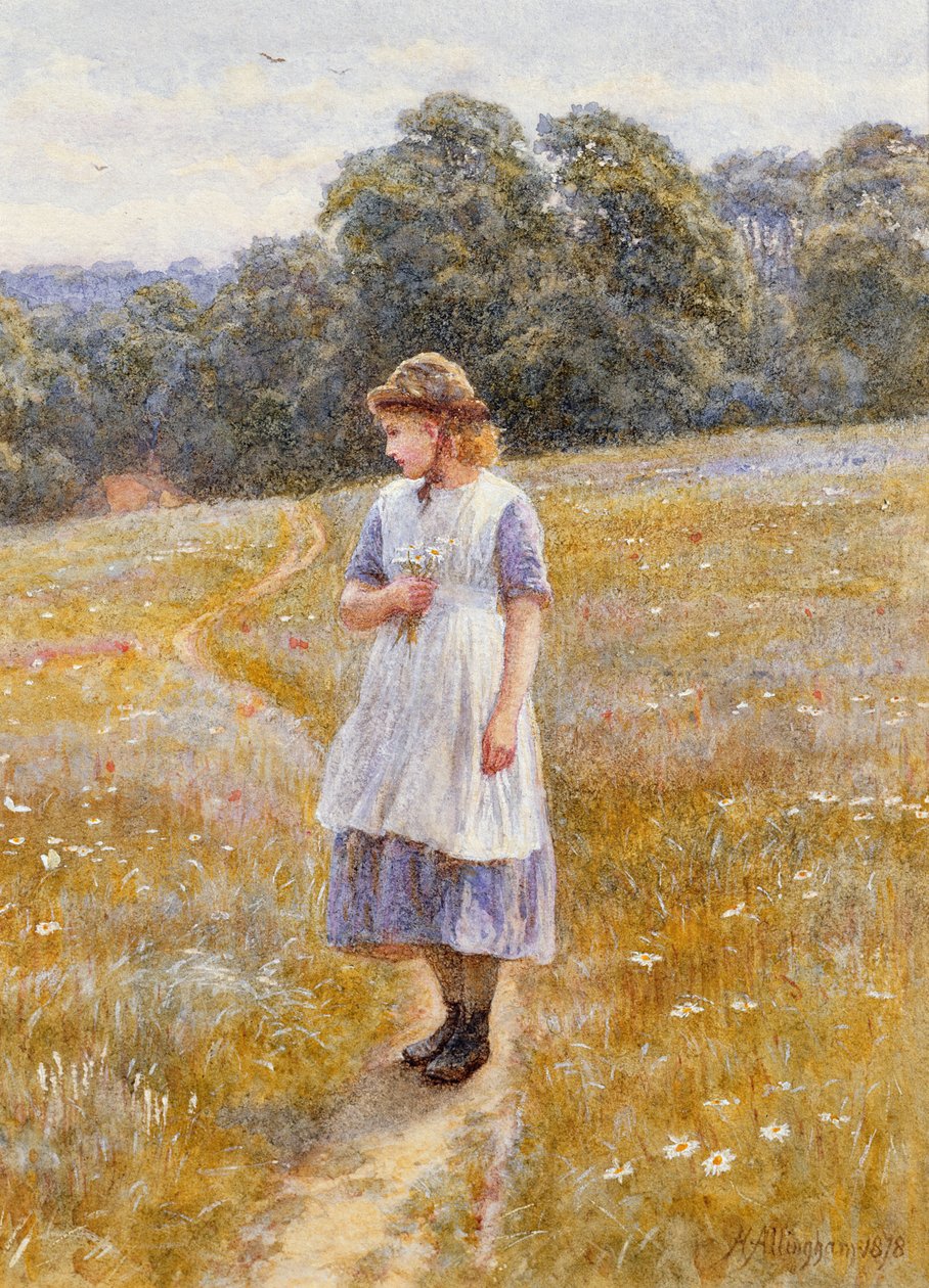 Unelmoija, 1878 tekijältä Helen Allingham