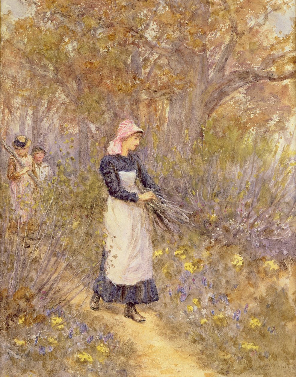 Puun kerääminen äidille tekijältä Helen Allingham