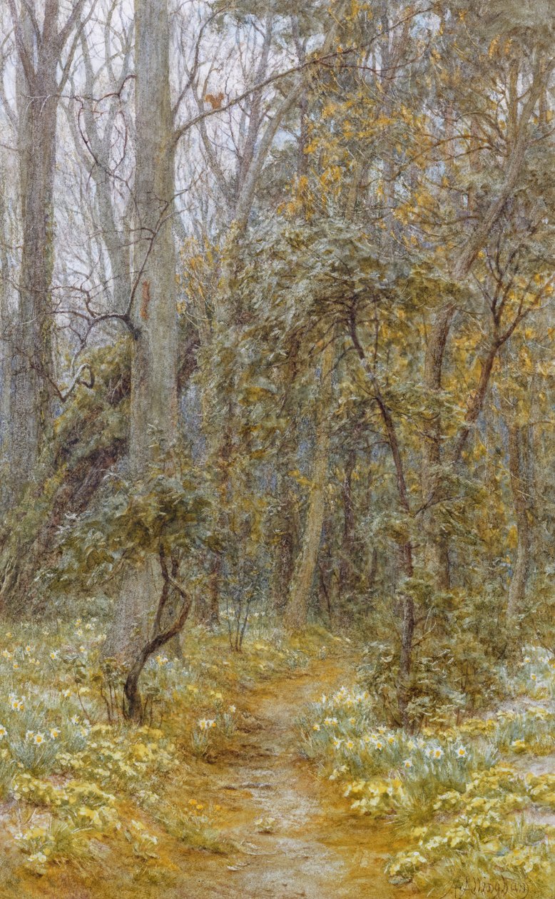 Puutarhassa tekijältä Helen Allingham