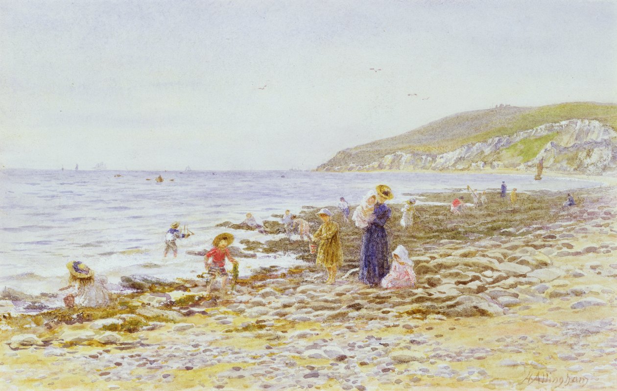 Rannalla (wc paperilla) tekijältä Helen Allingham