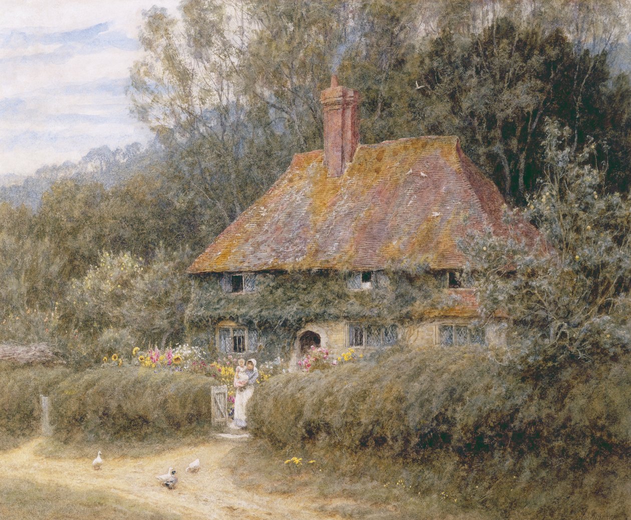 Valewood Farm Blackwoodin alla, Surrey tekijältä Helen Allingham