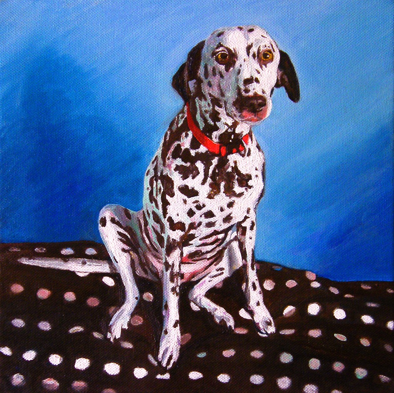 Dalmatian täplällä tyynyllä, 2011, tekijältä Helen White