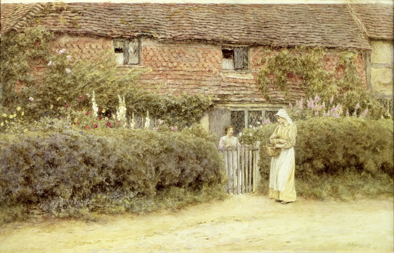 Mökki Haslemeressä tekijältä Helen Allingham