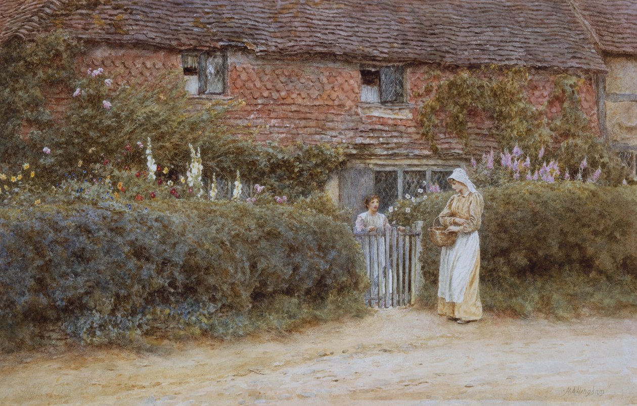 Mökki Haslemeressä tekijältä Helen Allingham