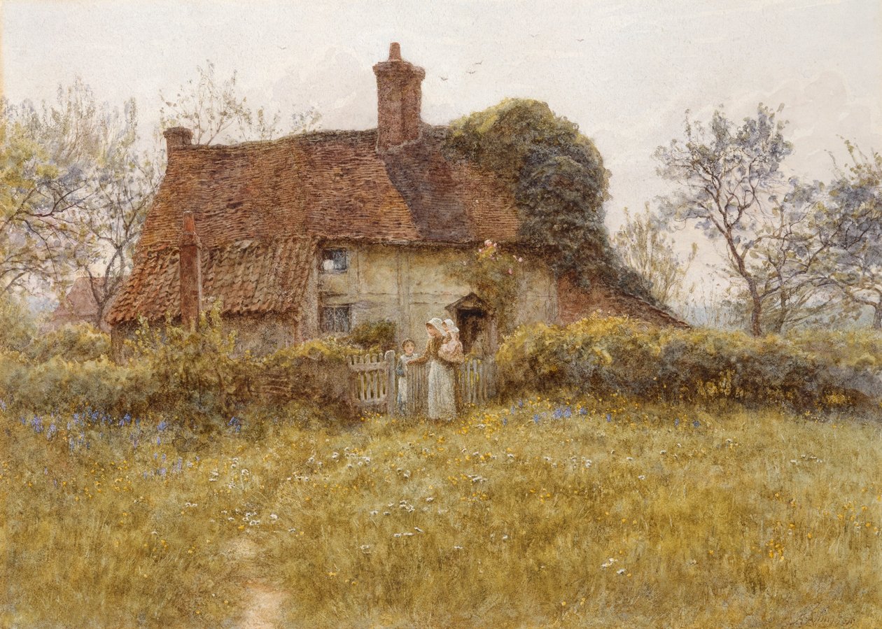 Mökki Pinnerissä, Middlesexissä tekijältä Helen Allingham