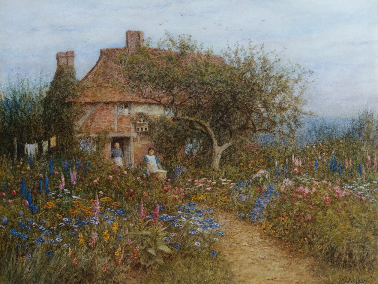 Mökki lähellä Brookia, Witley, Surrey tekijältä Helen Allingham