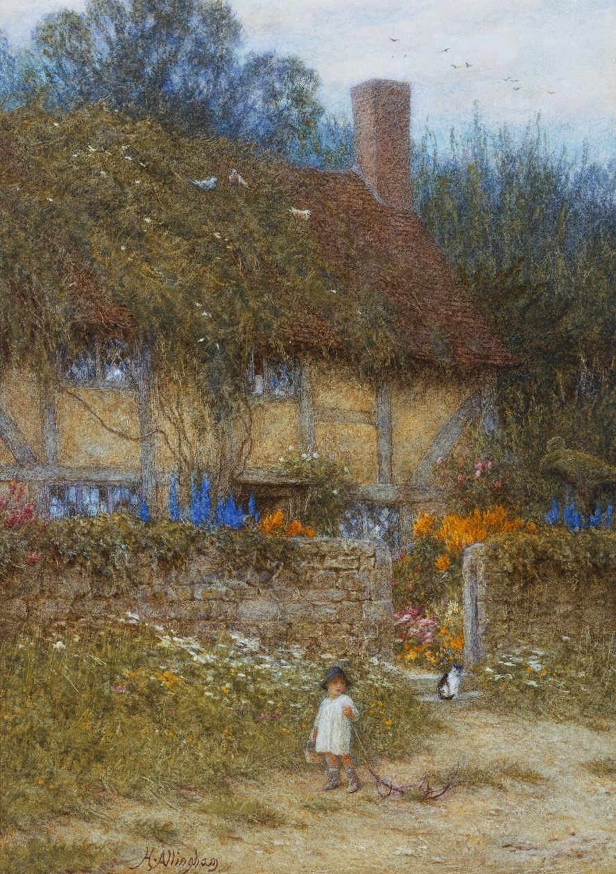 Mökki lähellä Godalmingia, Surreyssa tekijältä Helen Allingham