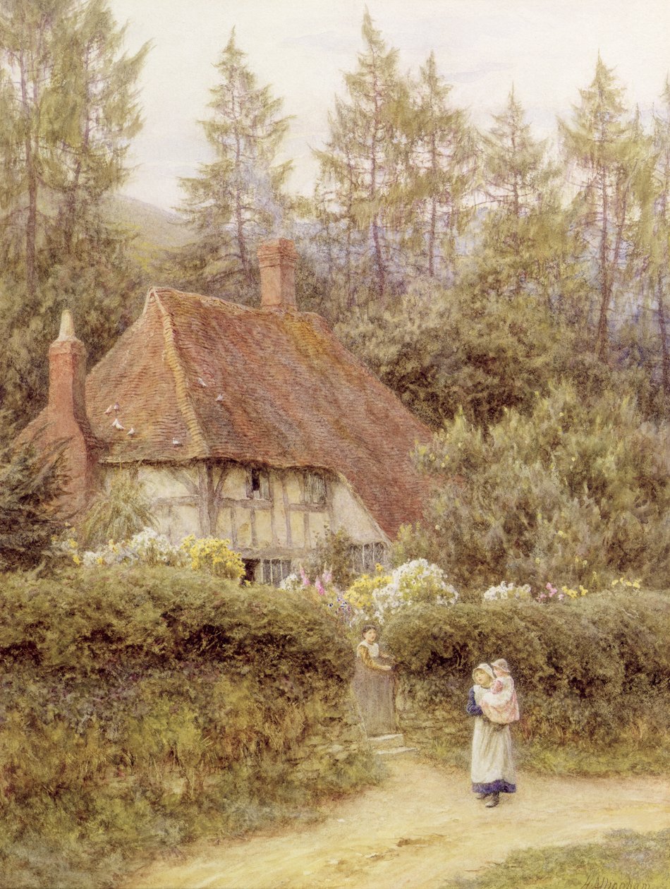 Mökki Haslemeren lähellä tekijältä Helen Allingham