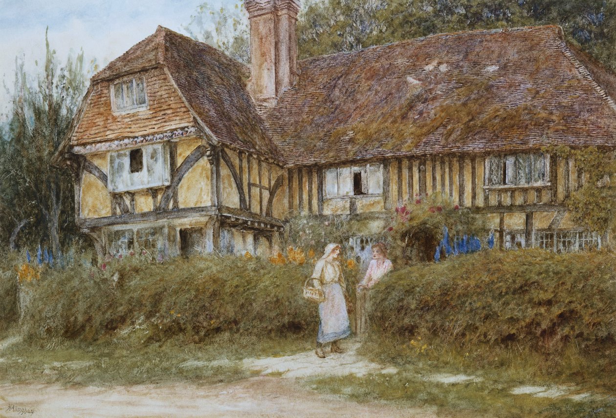 Kenttiläinen mökki tekijältä Helen Allingham