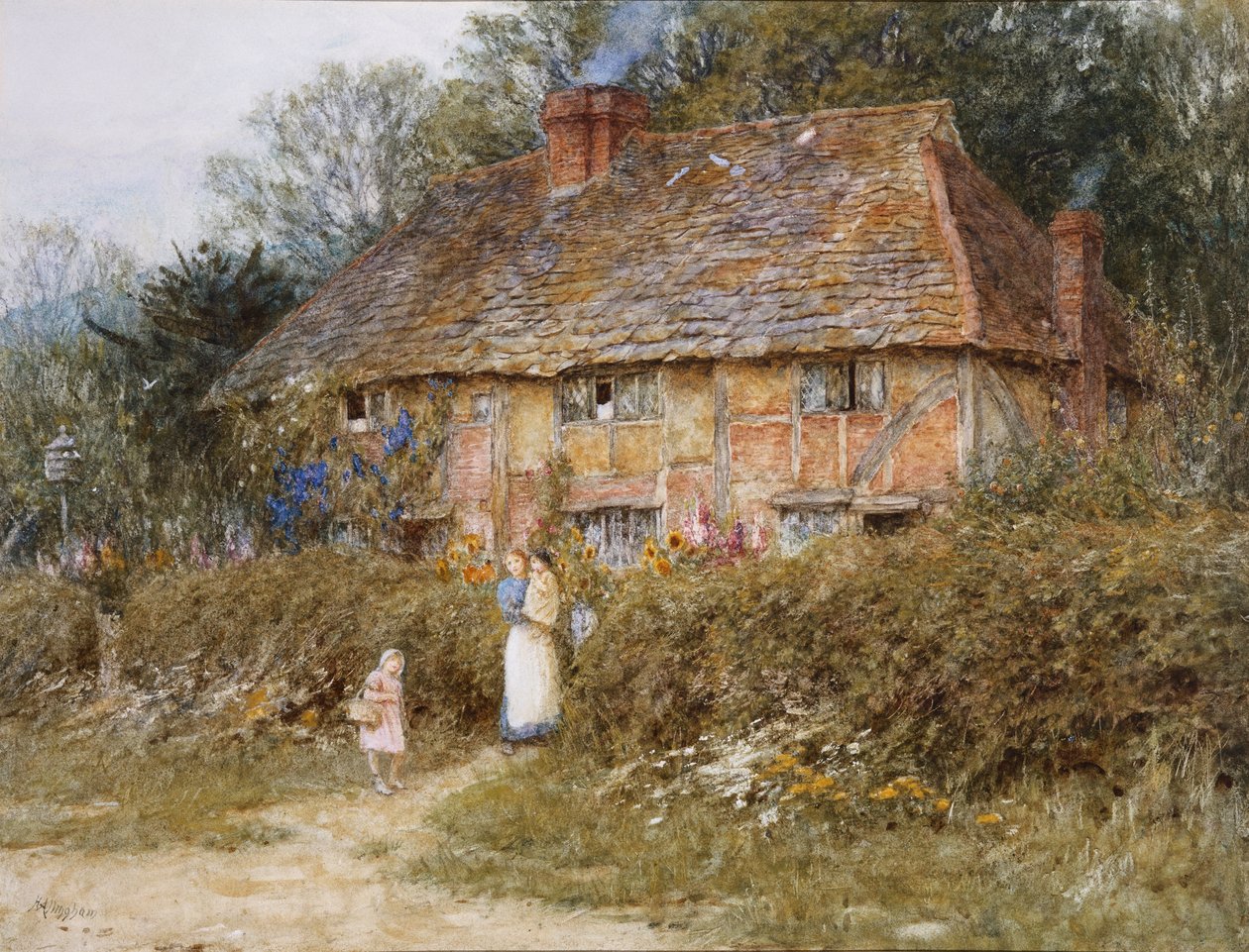 Vanha Surreyn mökki tekijältä Helen Allingham