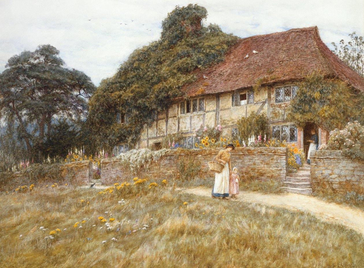 Stedhamissa lähellä Midhurstia tekijältä Helen Allingham