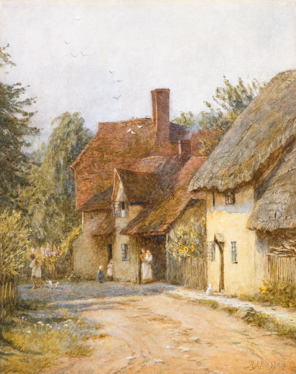East Hagbourne, Berkshire tekijältä Helen Allingham