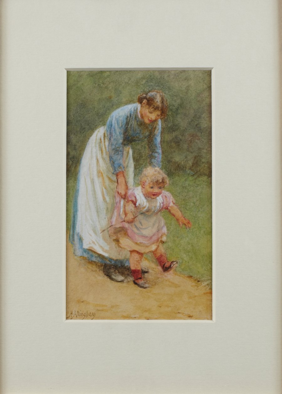 Henry sairaanhoitajan kanssa, 1884 tekijältä Helen Allingham