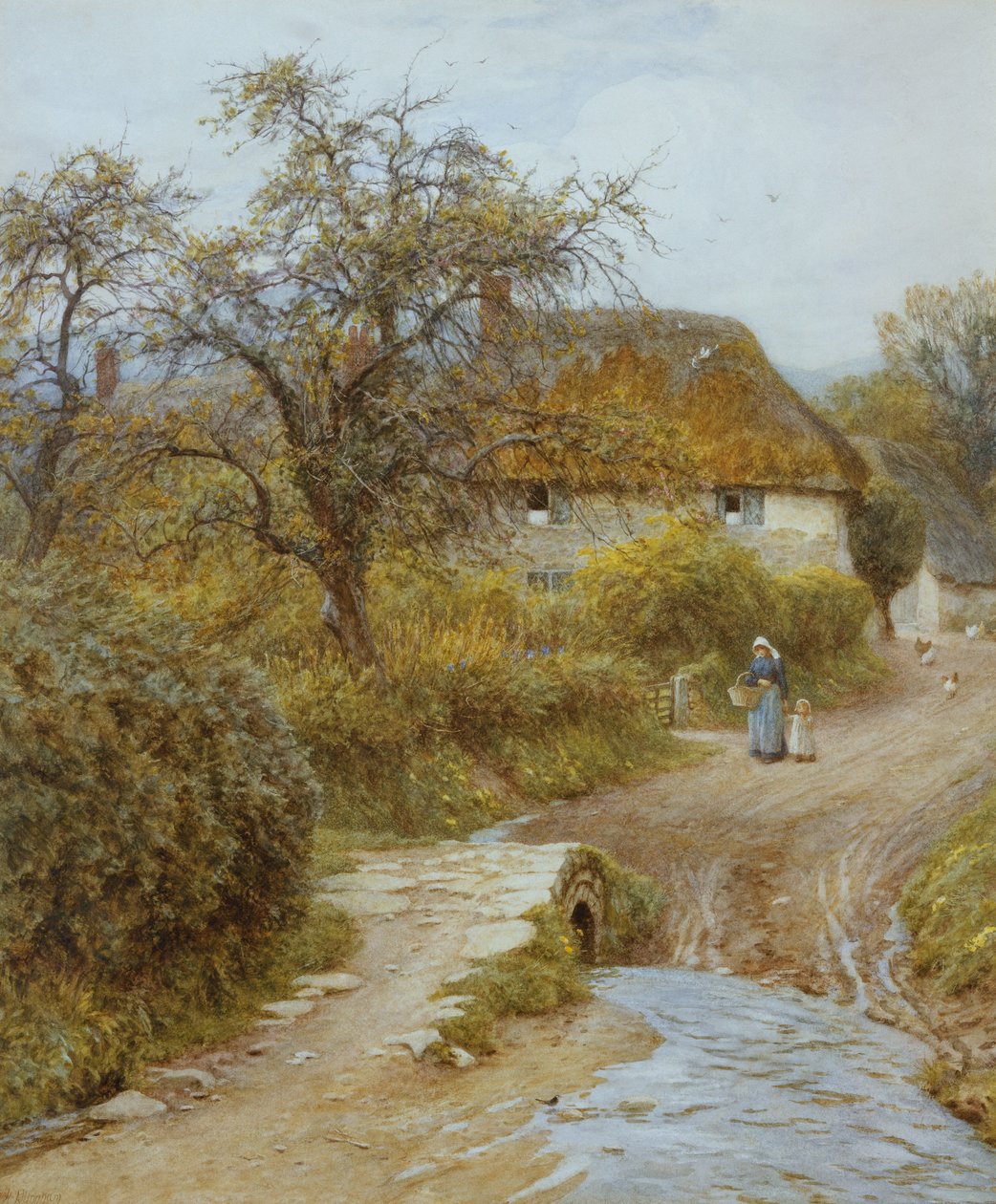 Hill Farm, Symondsbury, Dorset tekijältä Helen Allingham