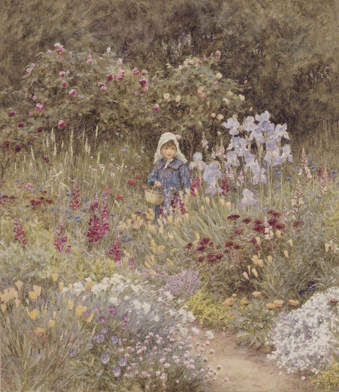 Huonekalut ja erilaiset esineet 1100- ja 1300-luvuilta tekijältä Helen Allingham