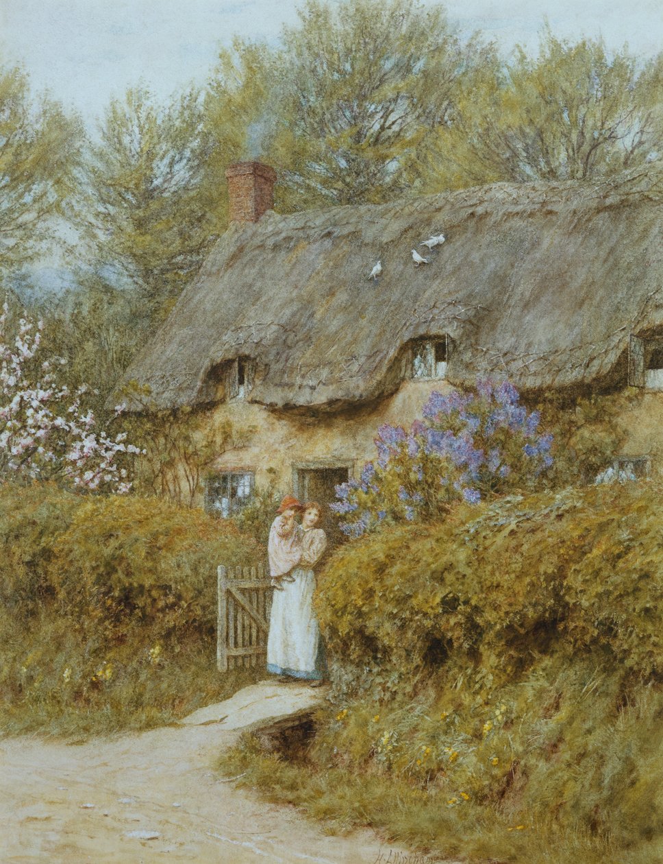 Lähellä Freshwateria, Isle of Wight tekijältä Helen Allingham
