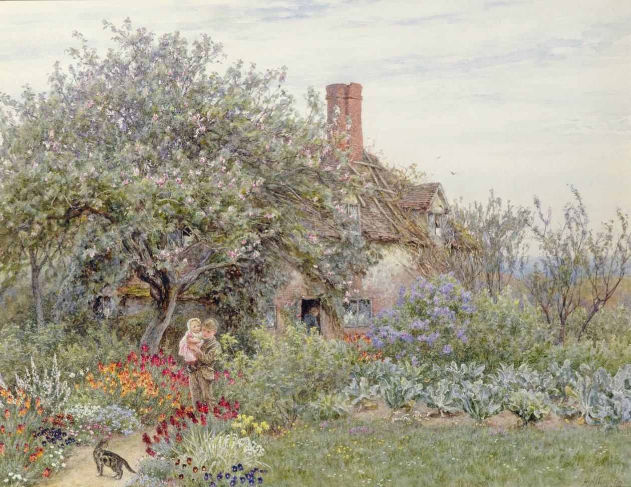 Lähellä Hambledonia (wc paperilla) tekijältä Helen Allingham