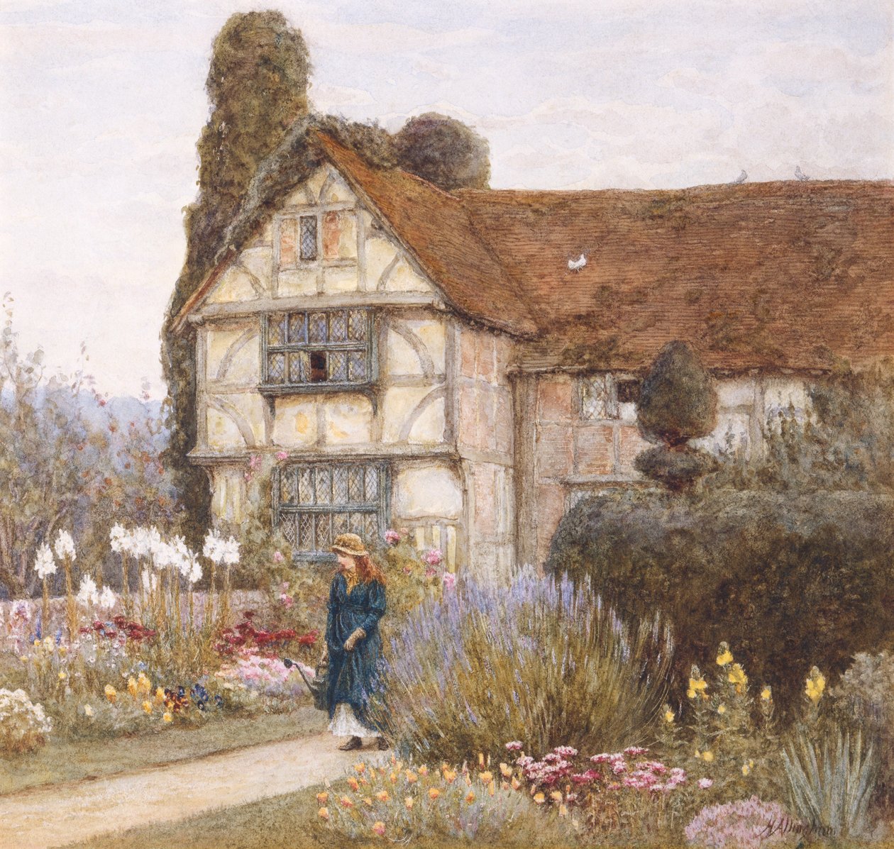 Vanha kartano tekijältä Helen Allingham