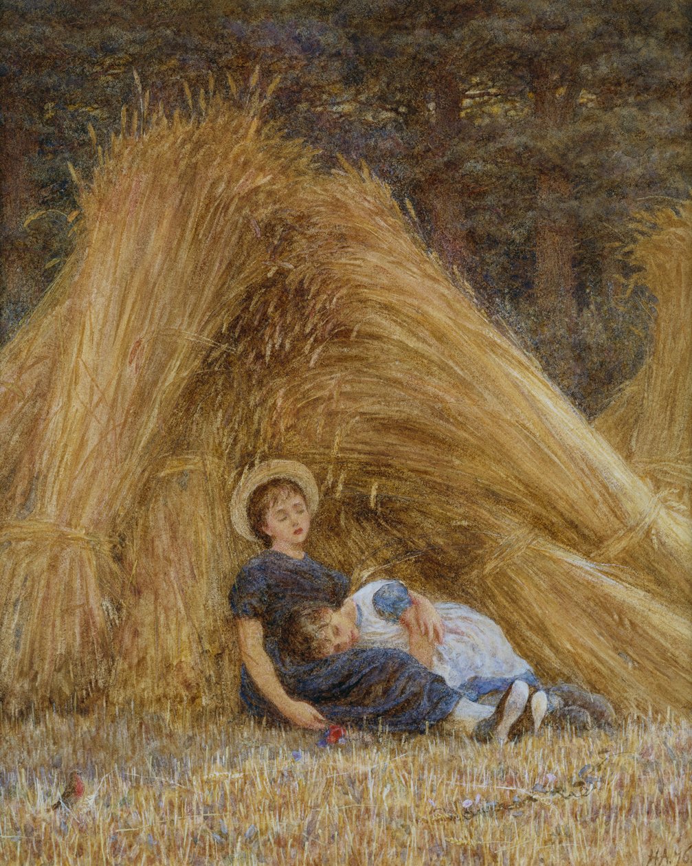 Mennyt työ (akvarelli) tekijältä Helen Allingham