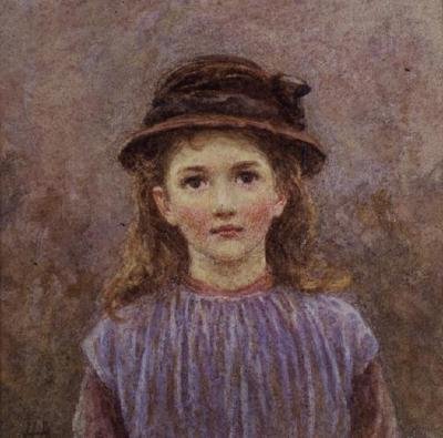 Nuoren tytön muotokuva tekijältä Helen Allingham