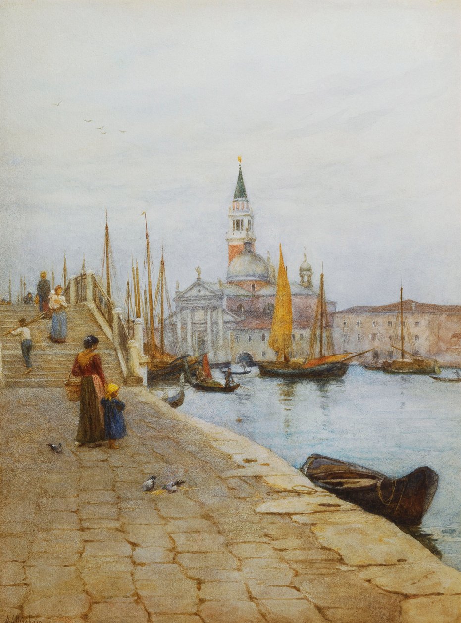 San Giorgio Maggiore Zatteresta, Venetsiasta, tekijältä Helen Allingham