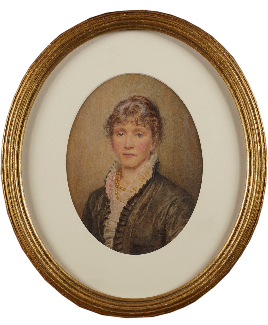 Omakuva (akvarelli paperille) tekijältä Helen Allingham