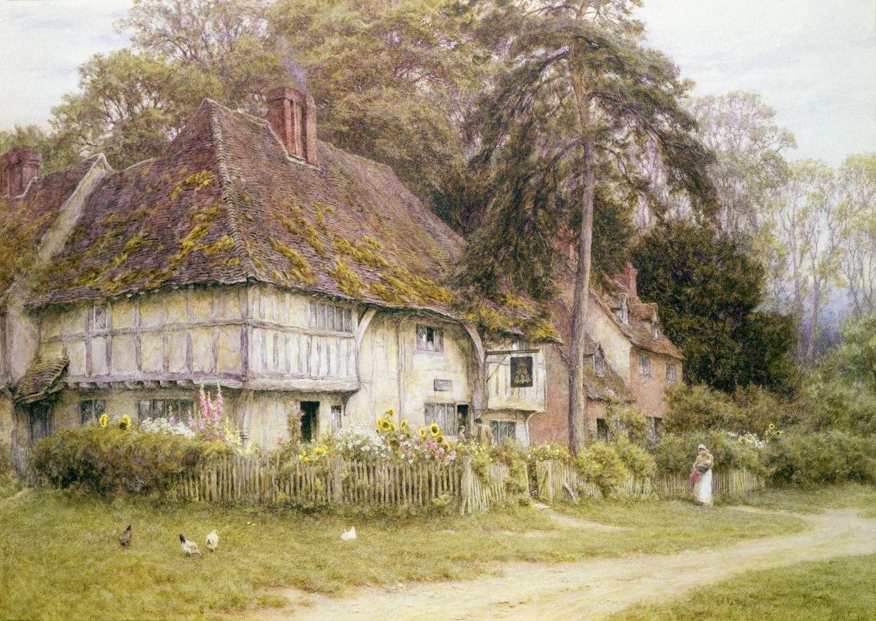 Six Bells, Hollingbourne, Kent tekijältä Helen Allingham