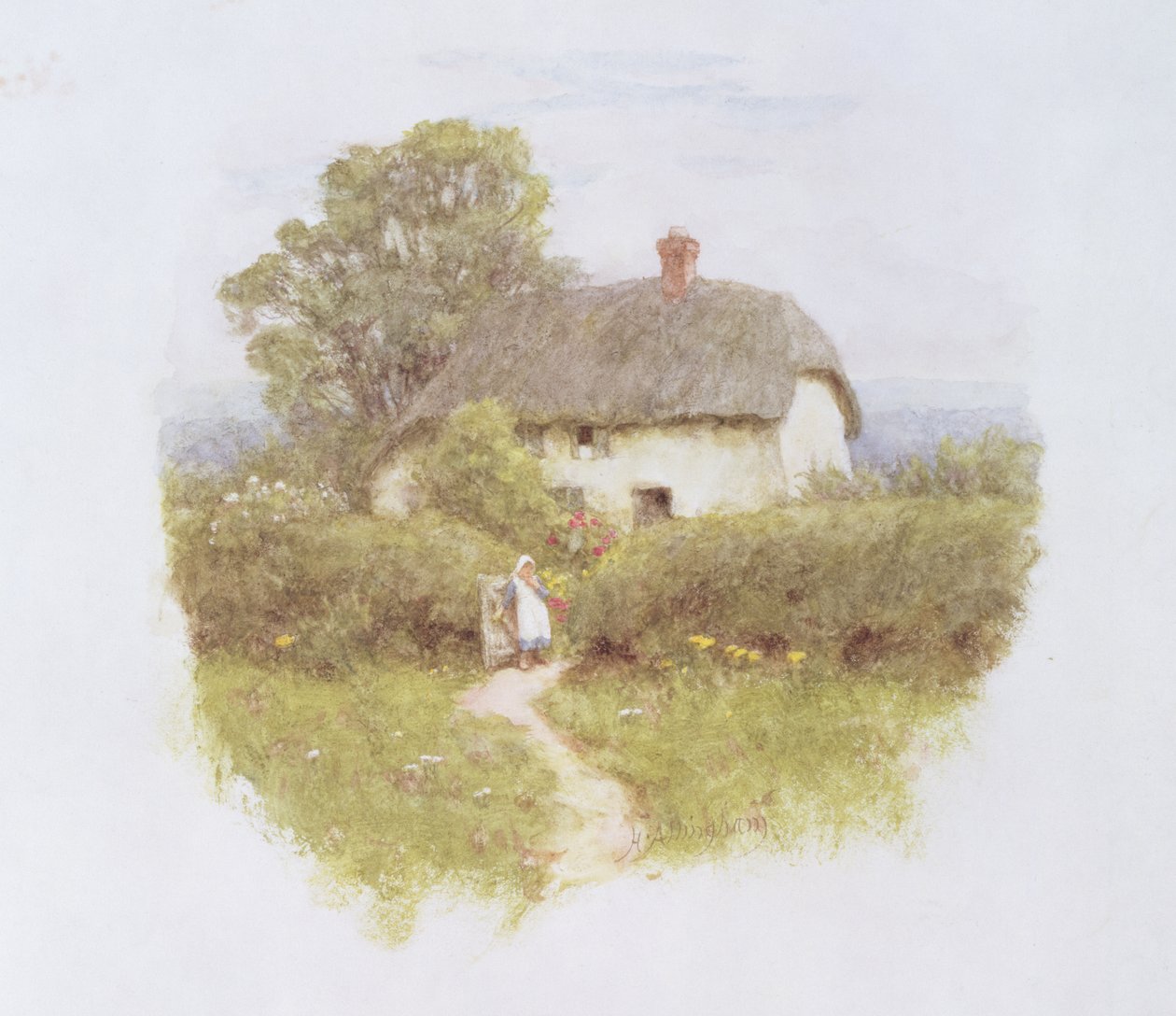 Huonekalut ja erilaiset esineet 1100- ja 1300-luvuilta tekijältä Helen Allingham