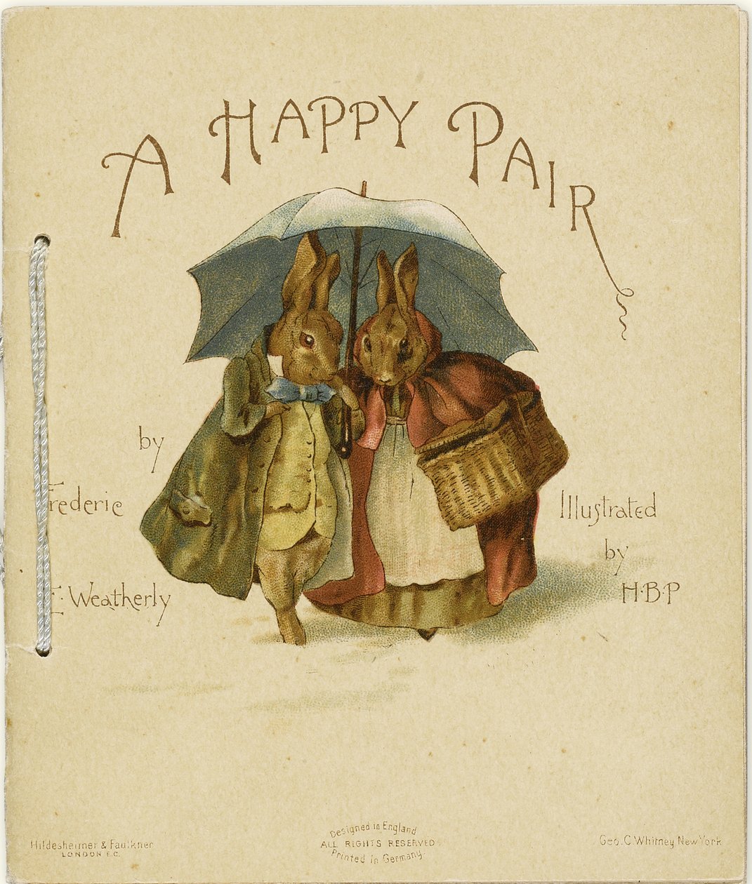 Kuvitus Frederick Weatherlyn teokseen A Happy Pair, 1890 tekijältä Helen Beatrix Potter