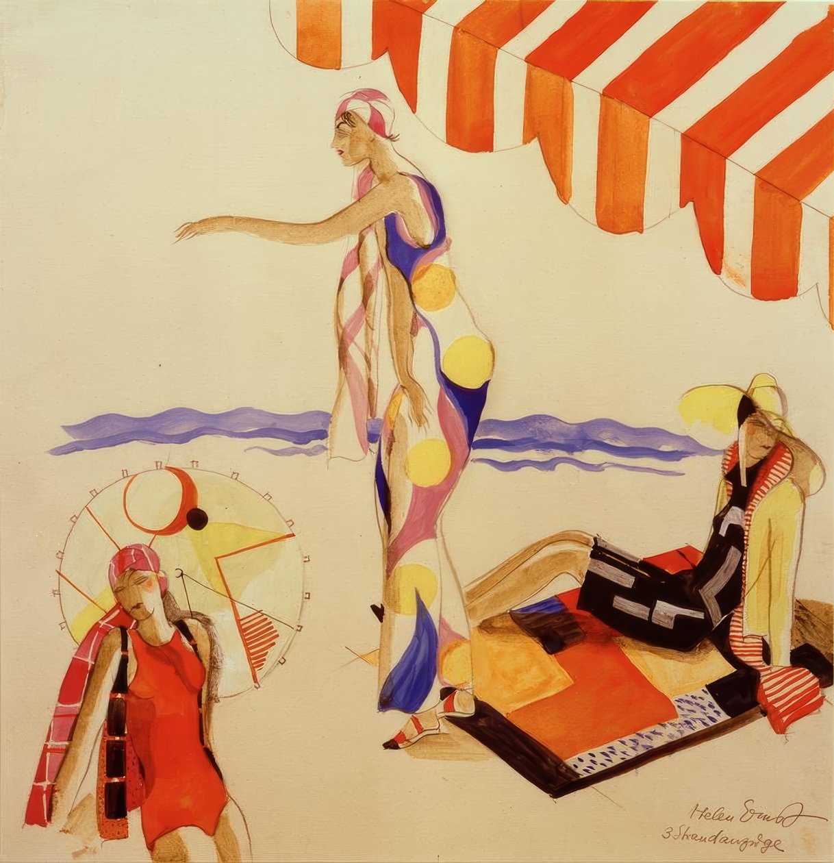 Rantavaatteet noin 1928 tekijältä Helen Ernst